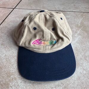 Cameo Beige and Navy Beaches baseball Cap
